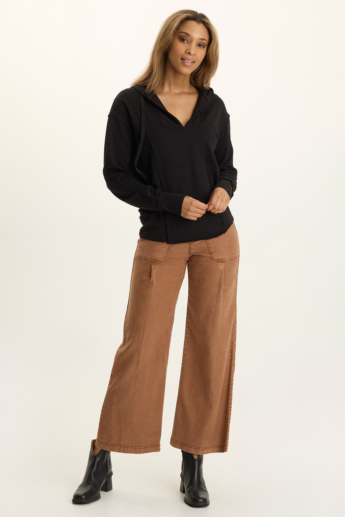 Wearables Riven Twill Wide Leg Pull-On Pant