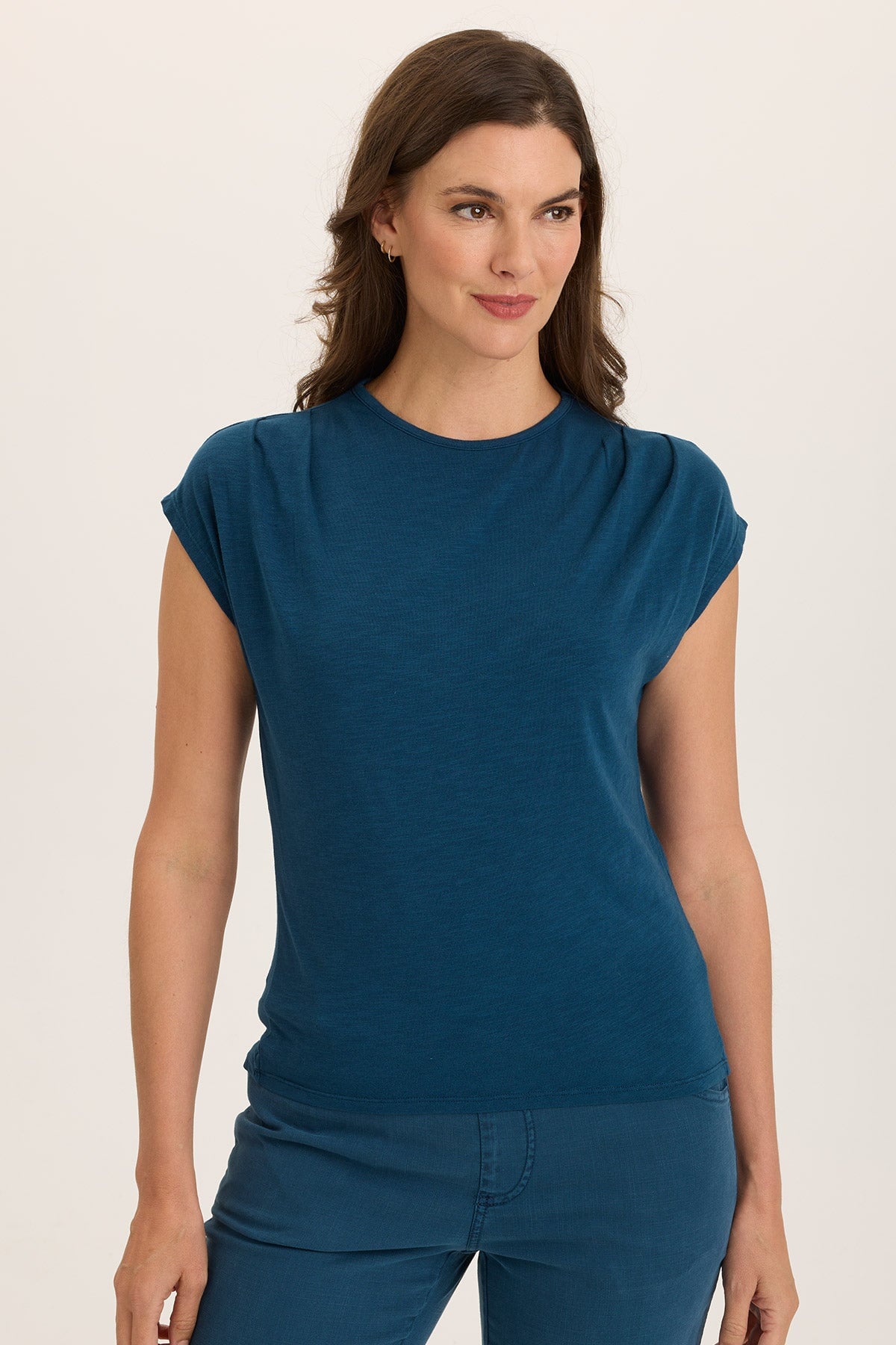 Wearables Arwen Soft Jersey Mock Neck Tee 