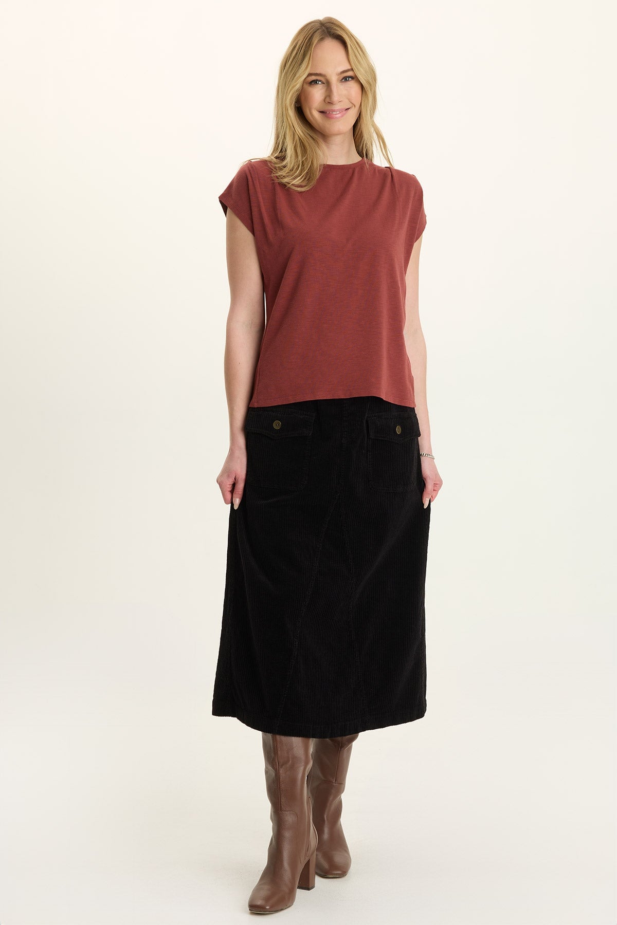 Wearables Alto Corduroy Midi Skirt 
