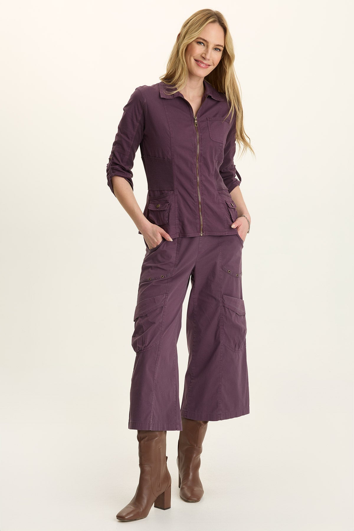 Wearables Faulkner Poplin Exaggerated Pocket Crop Pant