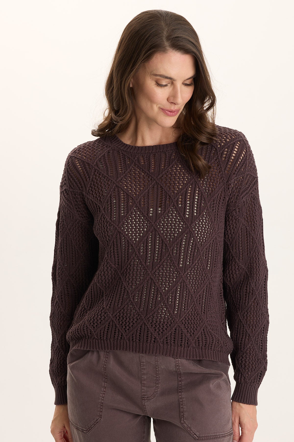 XCVI Rothwell Cotton Knit Relaxed-Fit Sweater Top 
