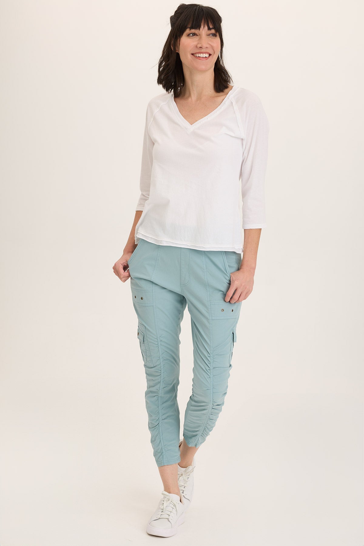 Wearables Maven Jersey 3/4-Sleeve V-Neck Tee 