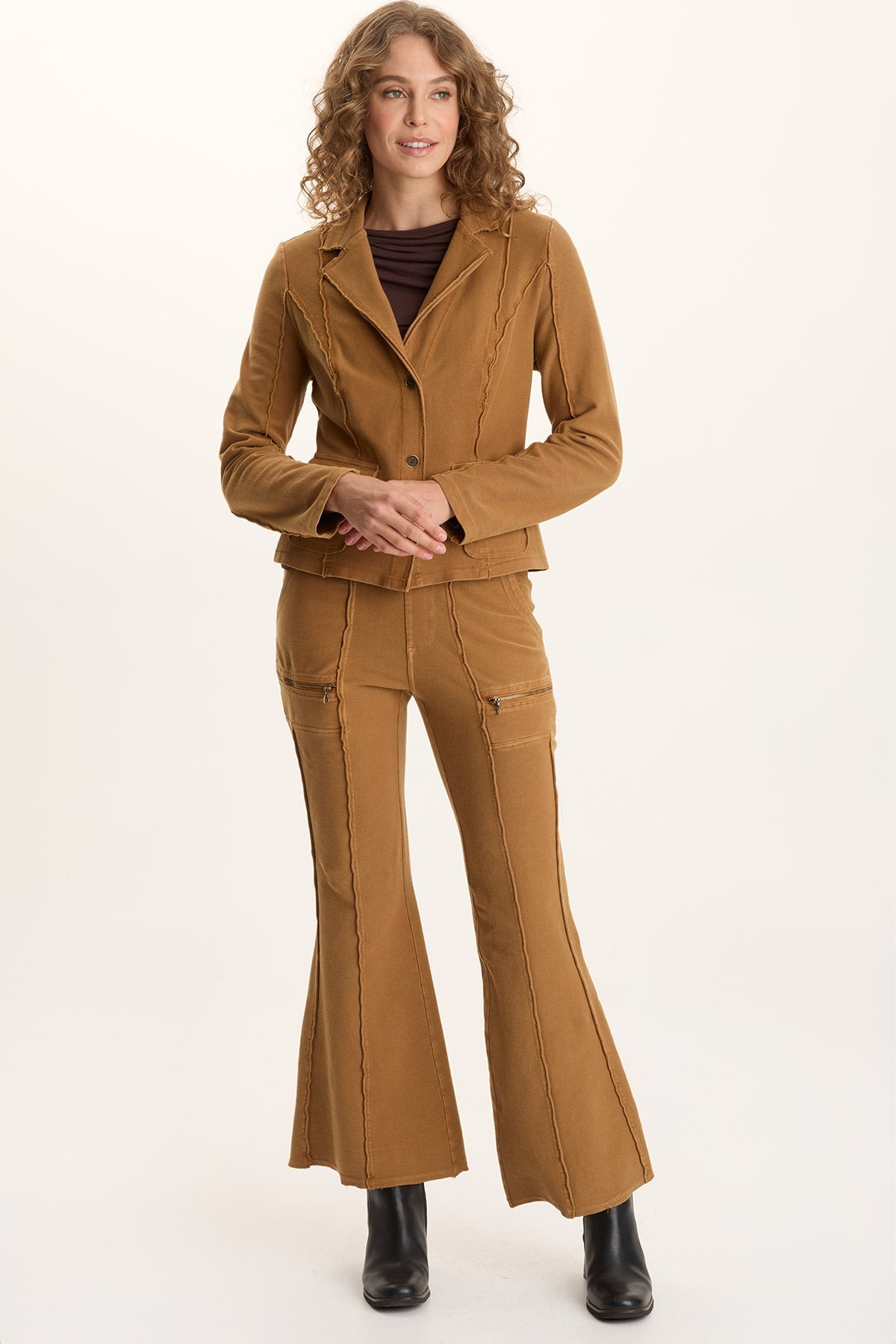 XCVI Dunne Twill Knit Stretch Blazer