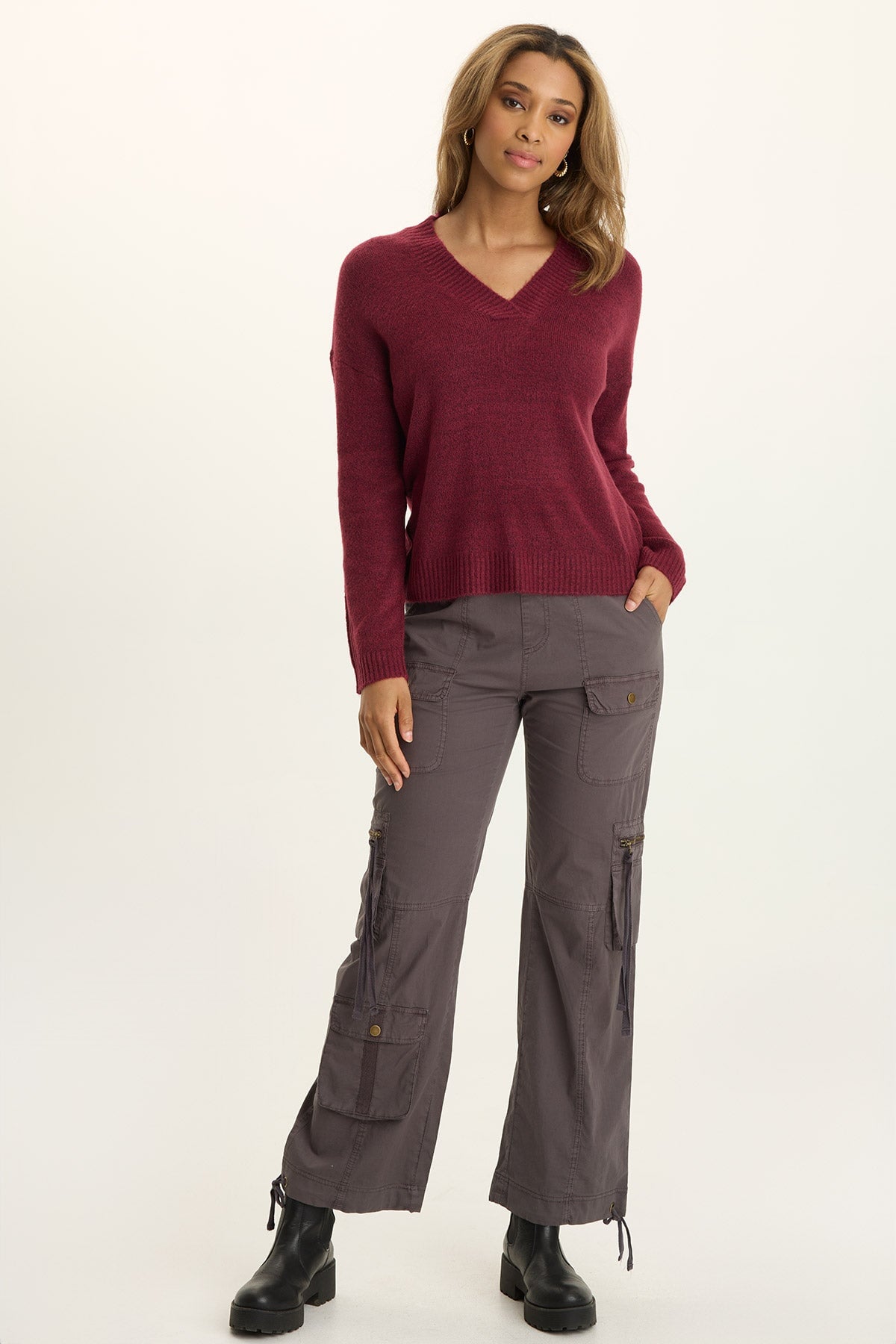 Wearables Ambrose Relaxed V-Neck Sweater 