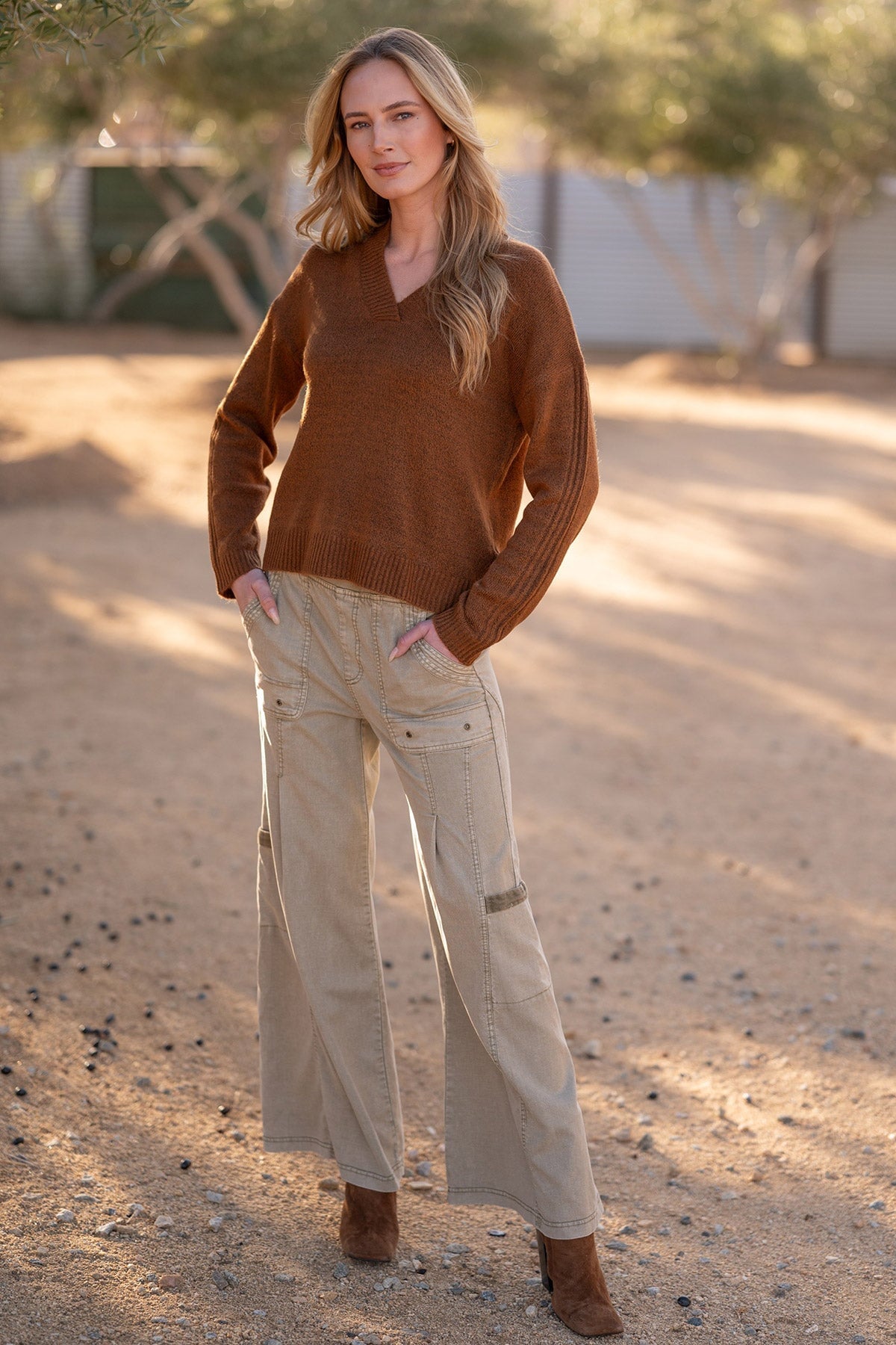 Wearables Ambrose Relaxed V-Neck Sweater 