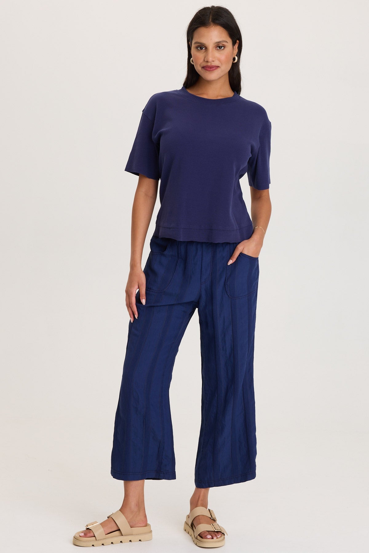 XCVI Cairns Longer Short Sleeve Double Hem Tee 