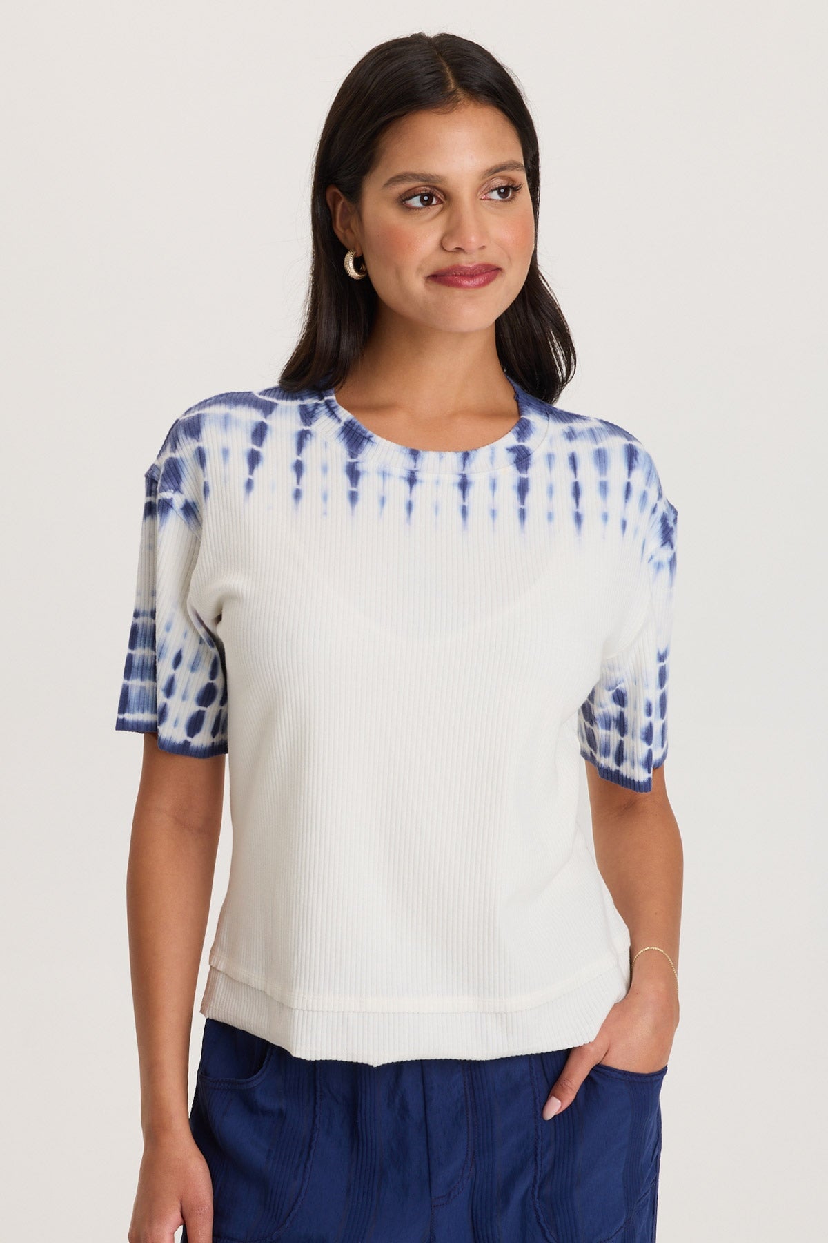 XCVI Cairns Longer Short Sleeve Double Hem Tee