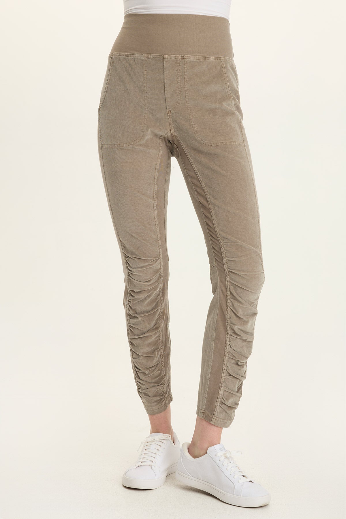 Wearables Corduroy Penny Ruched Legging