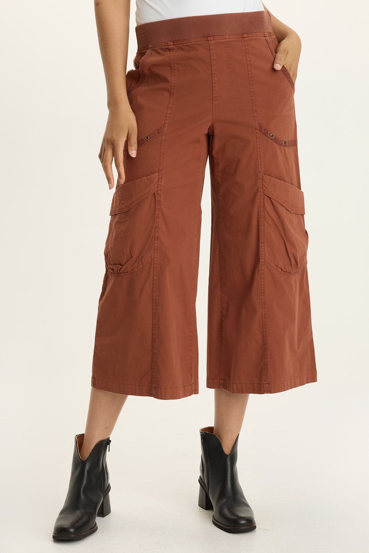 Wearables Faulkner Poplin Exaggerated Pocket Crop Pant 