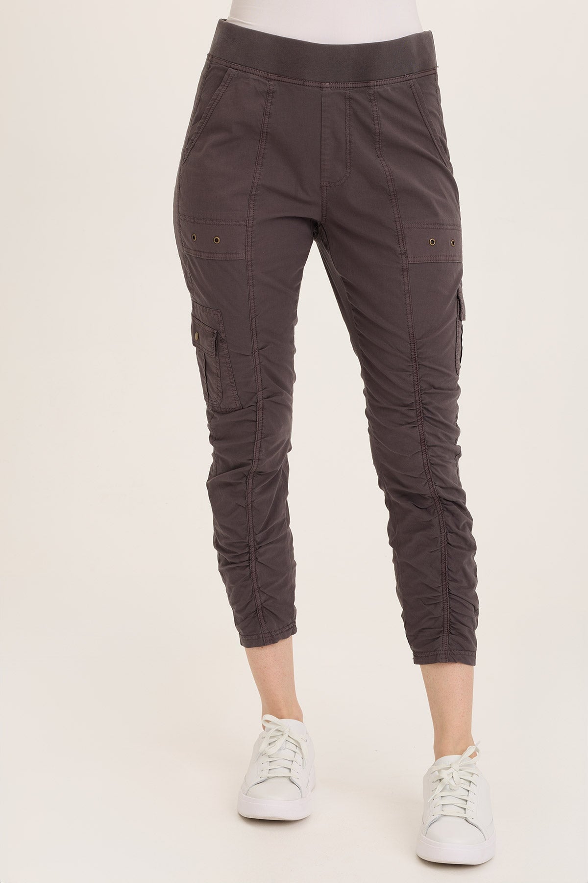 Wearables Tilton Stretch Poplin Ruched Skinny Pant