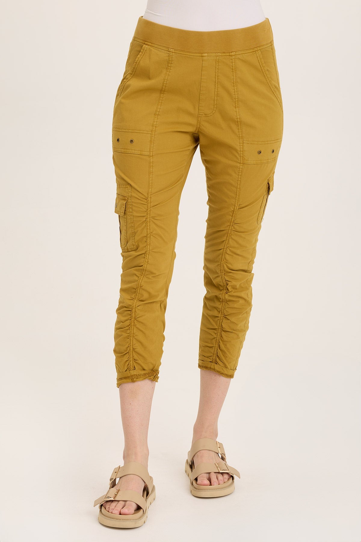 Wearables Tilton Stretch Poplin Ruched Skinny Pant