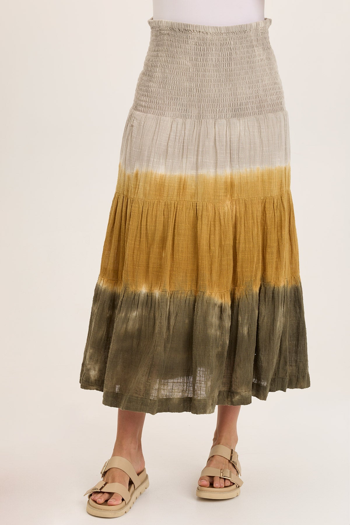 Wearables Paigene Gauze Tiered Skirt 