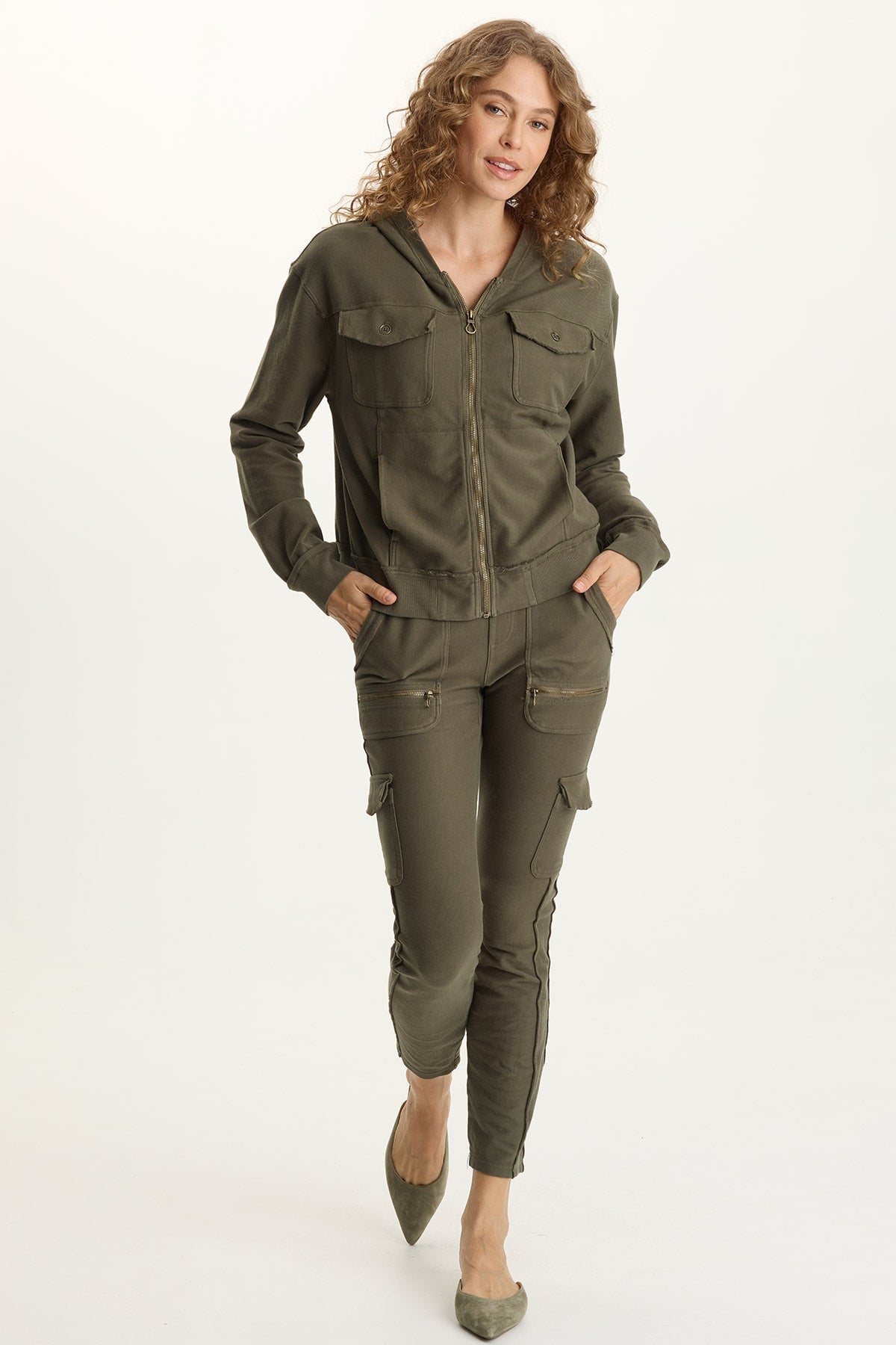 XCVI Keelie Twill Knit Elevated Pocket Legging 