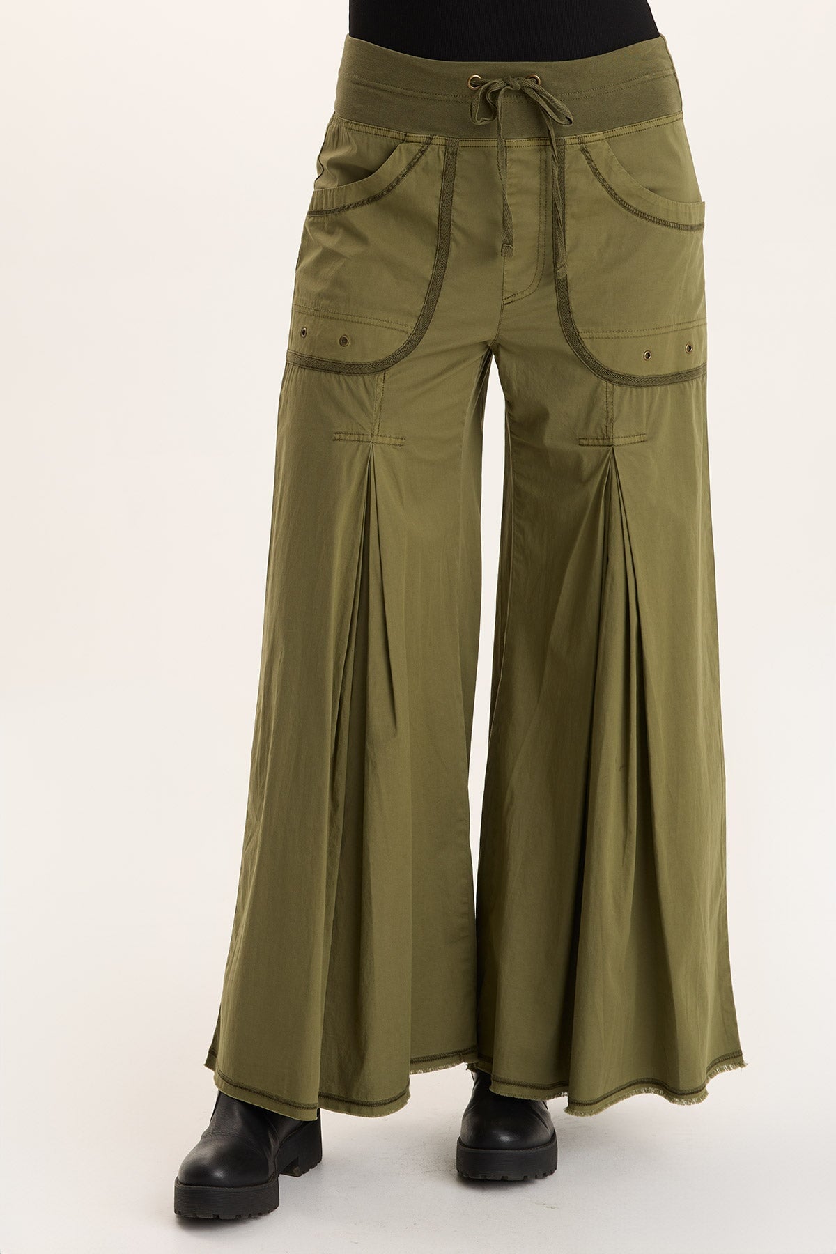 XCVI Nevins Soft Volume Wide Leg Drawstring Pant 