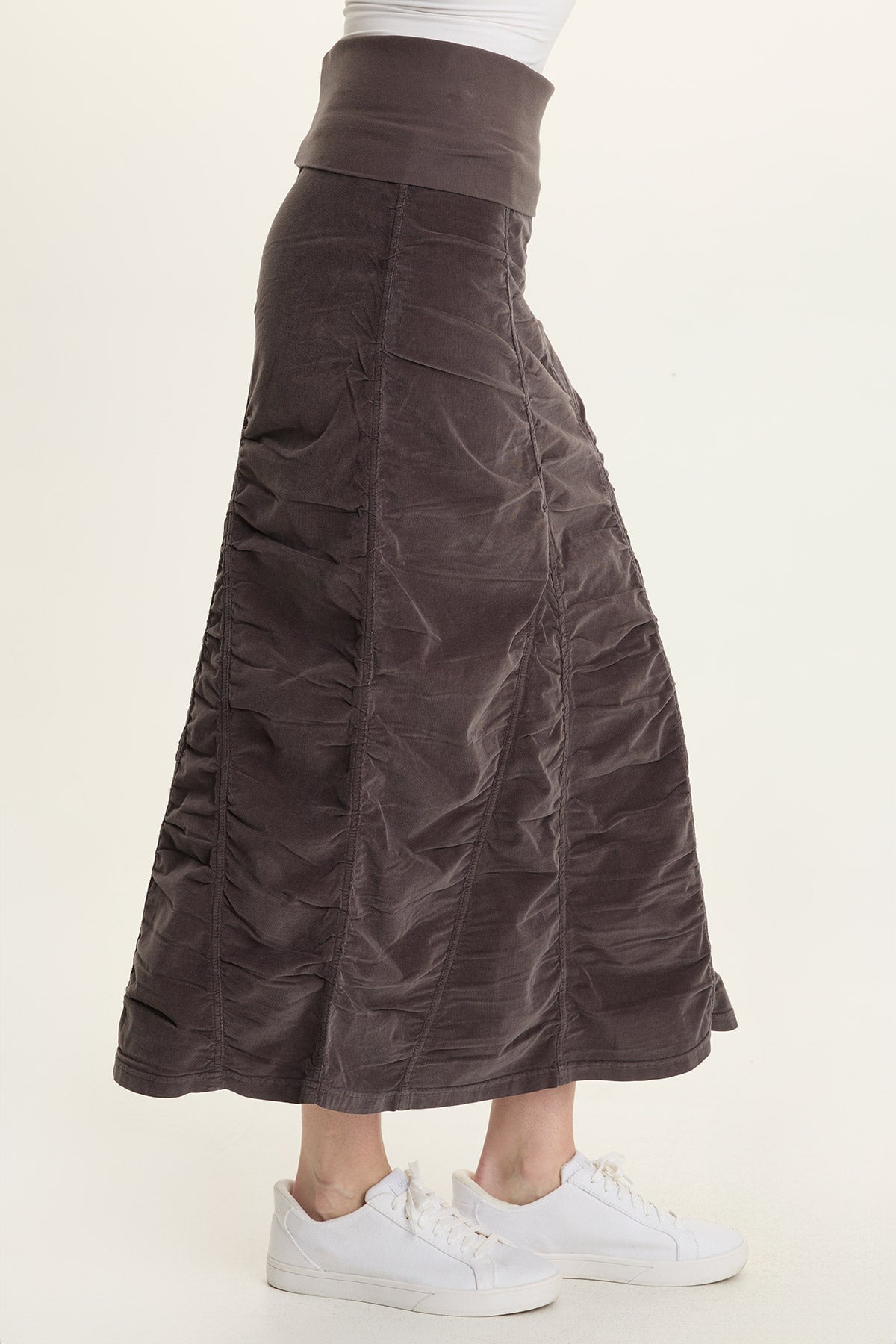 Wearables Cord Shirred Peasant Skirt